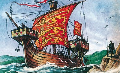 Englantilainen purjealus 1200-luvulta tekijältä Dan Escott