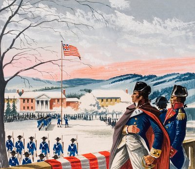 Bostonia itsenäisyyssodan aikana piirittäneet amerikkalaiset joukot nostivat uuden lipun Prospect Hillillä. tekijältä Dan Escott