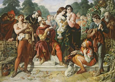 Kohtaus elokuvasta "As You Like It" tekijältä Daniel Maclise