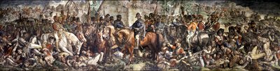 Wellingtonin ja Blucherin tapaaminen Waterloon taistelun jälkeen tekijältä Daniel (1806 70) Maclise
