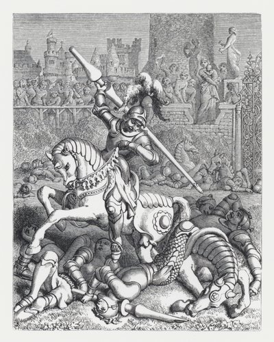 Kuvitus Tennysonin runolle Prinsessa (kaiverrus) tekijältä Daniel (after) Maclise