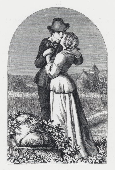 Kuvitus Tennysonin runolle Prinsessa (kaiverrus) tekijältä Daniel (after) Maclise