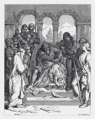 Kuvitus Tennysonin runolle Prinsessa (kaiverrus) tekijältä Daniel (after) Maclise