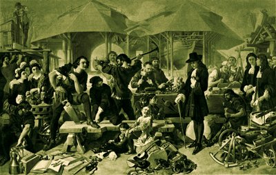 Pietari Suuri Deptfordin telakalla tekijältä Daniel 1806 70 Maclise