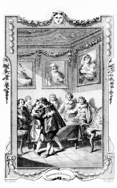 Kuvitus Tobias Smollettin teokseen "Roderick Random", kaivertanut James Heath, 1780 tekijältä Daniel Dodd