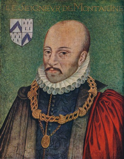 Michel Montaignen muotokuva, c1578, 1939 tekijältä Daniel Dumonstier