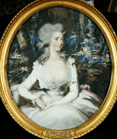 Harriot Walter (1756-86) 3. varakreivi Grimston (öljy kankaalle) (katso pari 242129) tekijältä Daniel Gardner