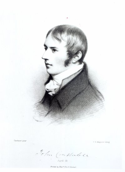 John Constable, 20-vuotias, kaiverrus Thomas Herbert Maguire tekijältä Daniel Gardner