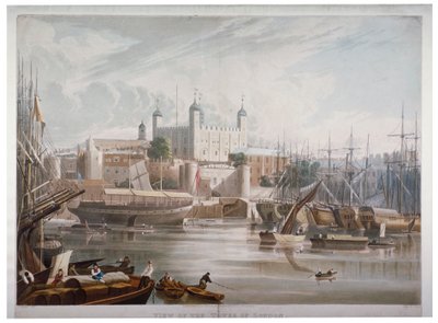 Lontoon Tower, 1819. tekijältä Daniel Havell