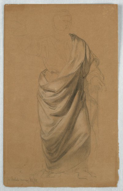 Drapery Study for "Tribute Money" tekijältä Daniel Huntington