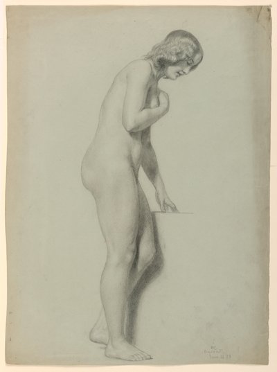 Piirros, Naisalaston kuva, 1858 tekijältä Daniel Huntington