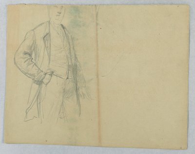 Piirros, herra Samuel Ward vanhempi, seisoo käsi taskussa, 1880. tekijältä Daniel Huntington