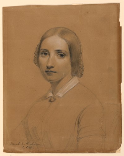 Piirustus, Sarah E. Richards, sisar, 1841 tekijältä Daniel Huntington
