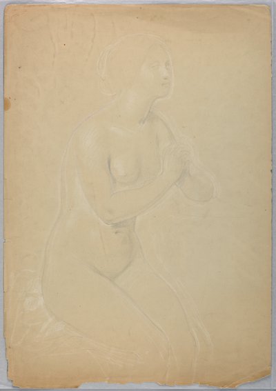 Piirros, luonnos "A Magdalen", F, 1852. tekijältä Daniel Huntington