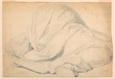 Piirros, tutkimus "Sairaiden ehtoollinen", 1844-45. tekijältä Daniel Huntington