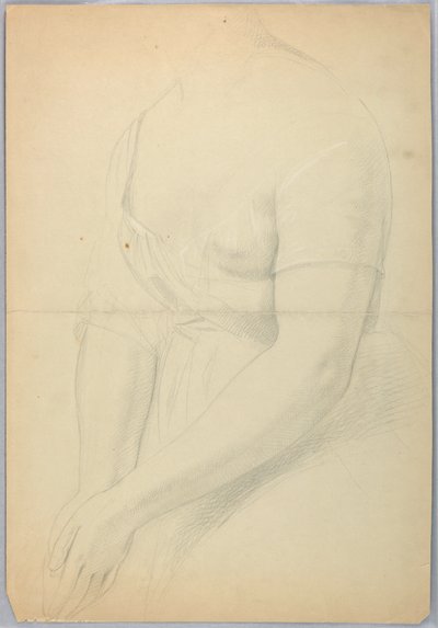 Piirustus, C-kappaleen kaksoiskappaleen luonnos, 1850. tekijältä Daniel Huntington