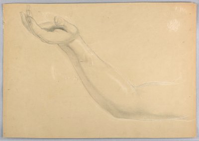 Piirustus, C-kappaleen kaksoiskappaleen luonnos, 1850. tekijältä Daniel Huntington