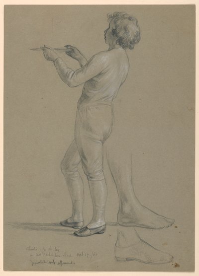 Piirustus, luonnos "Martha Washingtonin vastaanotto", 1860 tekijältä Daniel Huntington