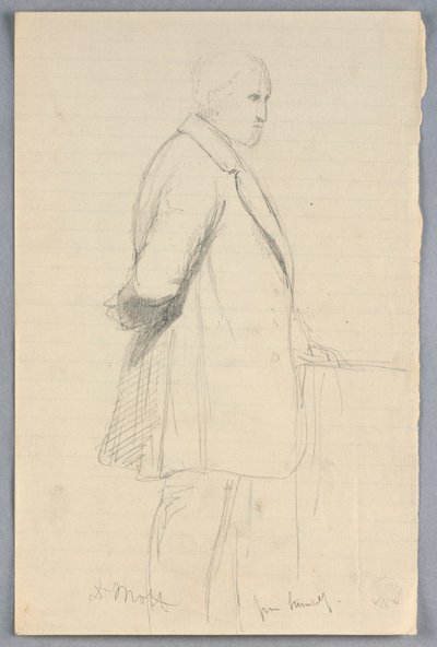 Piirros, Tutkimus "Tieteellinen ryhmä", 1858 tekijältä Daniel Huntington