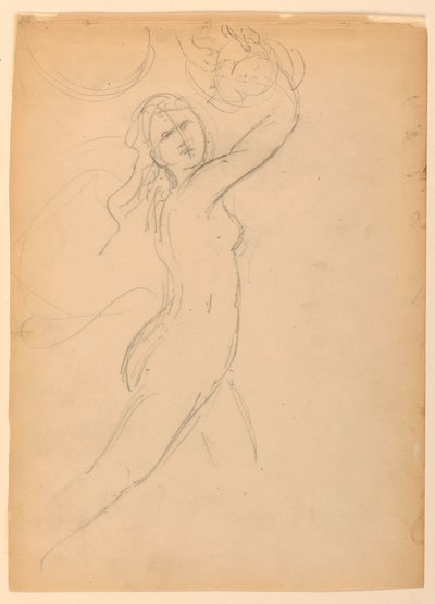 Piirustus, Kansallisakatsomoa varten tehty luonnos, 1887 tekijältä Daniel Huntington
