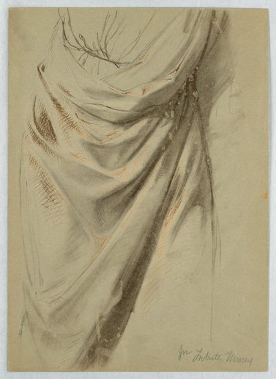 Piirros, tutkimus "Tribute Money" -teosta, 1852 tekijältä Daniel Huntington