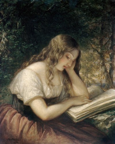 Study in a Wood, 1861. tekijältä Daniel Huntington