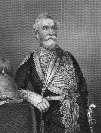 Kenraali Beatson, brittiläinen sotilas, 1857. tekijältä Daniel John Pound