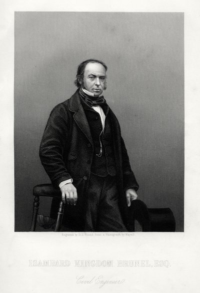 Isambard Kingdom Brunel, brittiläinen insinööri, 1880. tekijältä Daniel John Pound