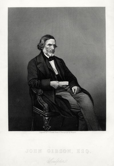 John Gibson, 1790-1866, brittiläinen kuvanveistäjä, 1880. tekijältä Daniel John Pound