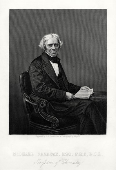 Michael Faraday, brittiläinen tiedemies, 1880 tekijältä Daniel John Pound