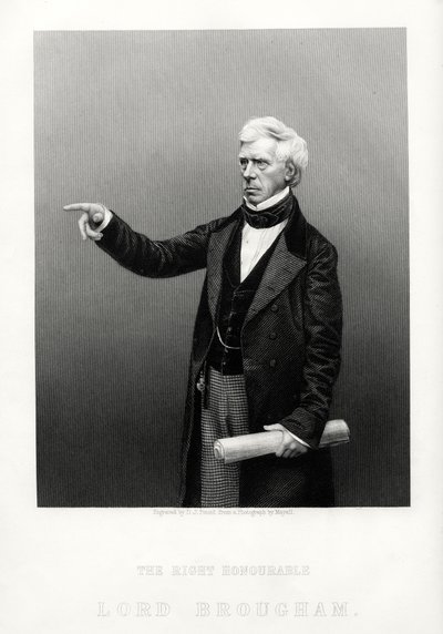 Oikea Henry Brougham, Iso-Britannian lordi korkeakansleri, 1880 tekijältä Daniel John Pound