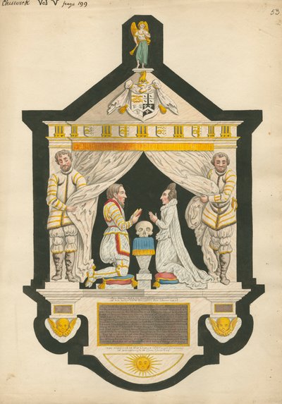 Sir Thomas Chalonerin muistomerkki tekijältä Daniel Lysons