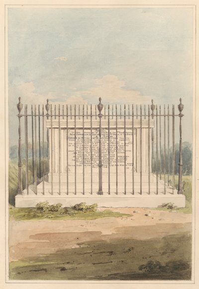 Lontoon ympäristö: George Earl of Macartneyn hauta Chiswick Churchyardista tekijältä Daniel Lysons