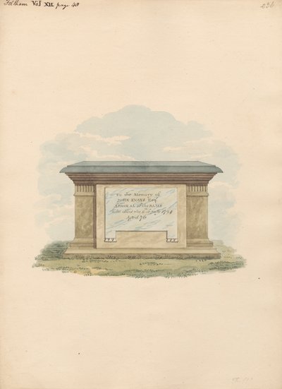 Tumba de John Evans de Feltham Churchfinnish tekijältä Daniel Lysons