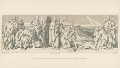 Englannissa ilmestyy tulinen tähti, uhkaava katastrofi, ja Malmesburyn munkki apostrofoi sen. tekijältä Daniel Maclise