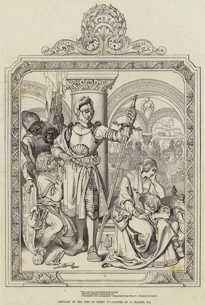 Henry V:n ajan ritarillisuus tekijältä Daniel Maclise