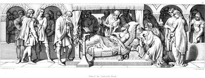 Edward tunnustajan kuolema, 1042 1866 tekijältä Daniel Maclise