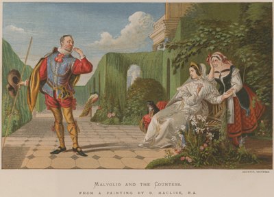 Malvolio ja kreivitär tekijältä Daniel Maclise