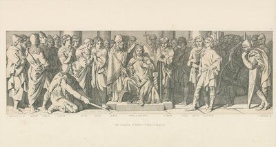 Haroldin kruunaus Englannin kuninkaaksi tekijältä Daniel Maclise