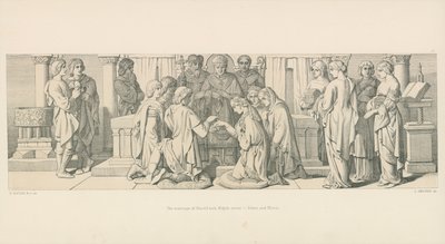 Haroldin avioliitto Edwinin ja Morcarin sisaren Aldythin kanssa tekijältä Daniel Maclise