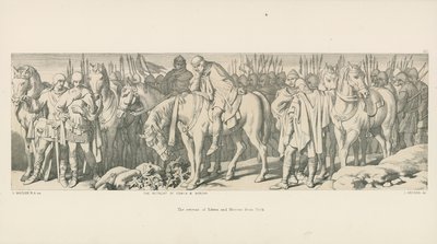 Edwinin ja Morcarin vetäytyminen Yorkista tekijältä Daniel Maclise