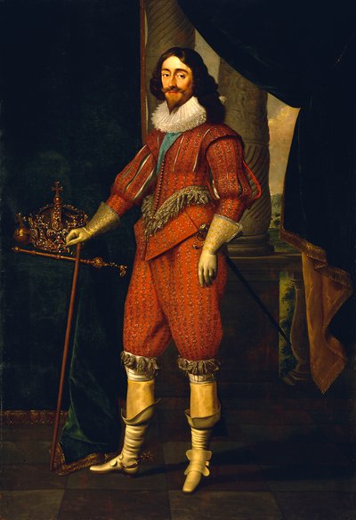 Kaarle I (1600-1649), noin 1631 (öljy kankaalle). tekijältä Daniel Mytens