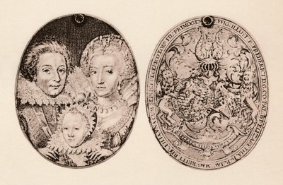 Frederick of Bohemia, Elizabeth Stuart ja heidän poikansa Frederick Henry, 1621, 1904 tekijältä Daniel Mytens