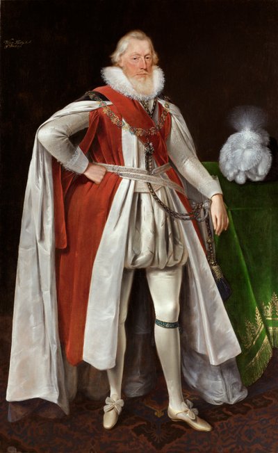William Knollys, 1st Earl of Banbury, c1615-c1620 tekijältä Daniel Mytens