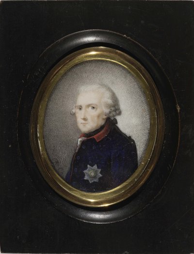 Fredrik II Preussilainen, n. 1785 tekijältä Daniel Nikolaus Chodowiecki