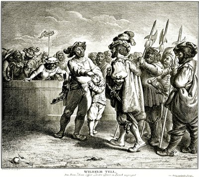 William Tell, 1781. tekijältä Daniel Nikolaus Chodowiecki