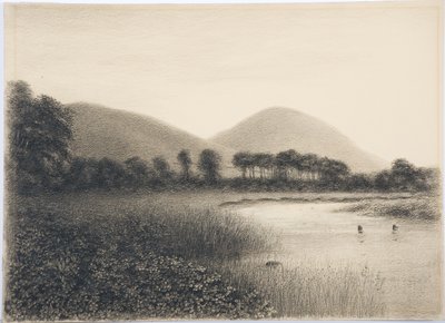 Yeavering Bell, Northumberland, n. 1916 (kynä ja wc paperilla) tekijältä Daniel Oliver