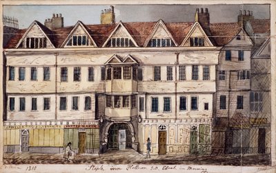 Staple Inn, Lontoo, 1810 tekijältä Daniel Thorn