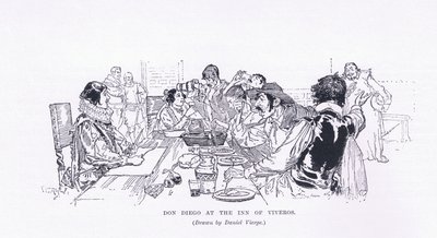 Don Diego Viverosin majatalossa, The Magazine of Art 1893, Cassell and Company tekijältä Daniel Urrabieta Vierge