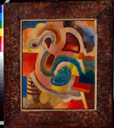 ""Abstract Composition No 8"" (Abstract Composition No 8) Maalaus Vladimir Davidovich Baranov-Rossine (Baranov Rossine) (1888-1942) 1913 Dim 64x50 cm Yksityinen kokoelma tekijältä Daniel Vladimir Baranoff Rossine